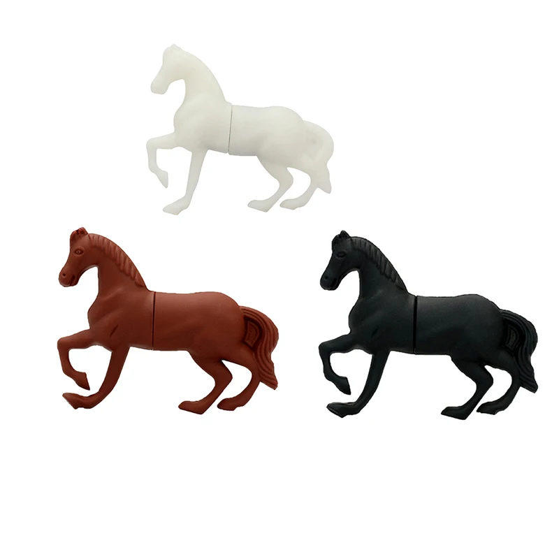 New Style Usb Flash Drive 64gb Cute Cartoon horse PenDrive 32gb Pen D - ANKUX.COM