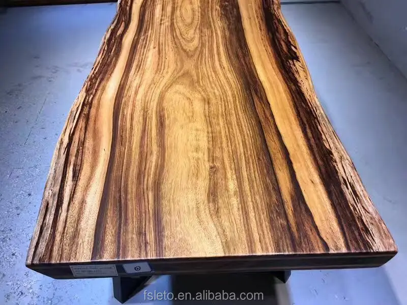 Africa Zingana Wood Africa Ebony Wood For Table Top With Live Edge And 
