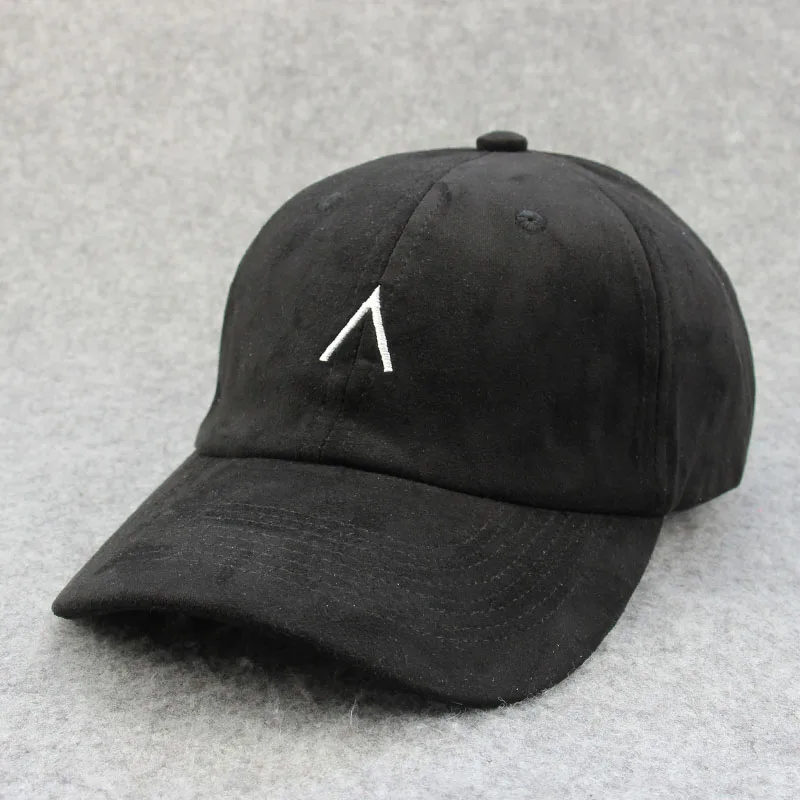 black suede dad hat