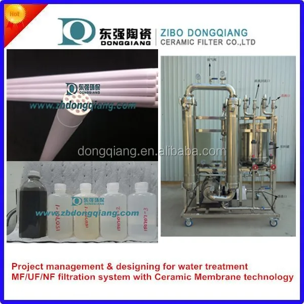 Micro Porous Ceramic Membrane Filter Tube For Waste Water Treatment