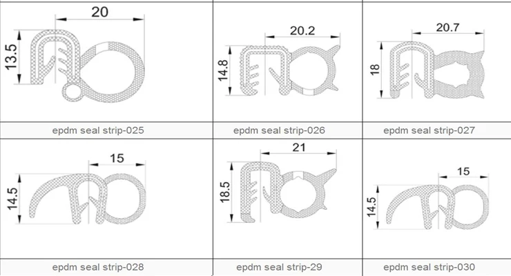 rubber seal strip gasket for truck car auto bus 
