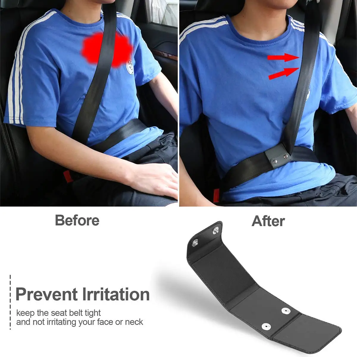 4 Pack Seatbelt Adjuster Car Seat Belt Covers With Pu Leather Buy 4 Pack Seatbelt Adjuster Car