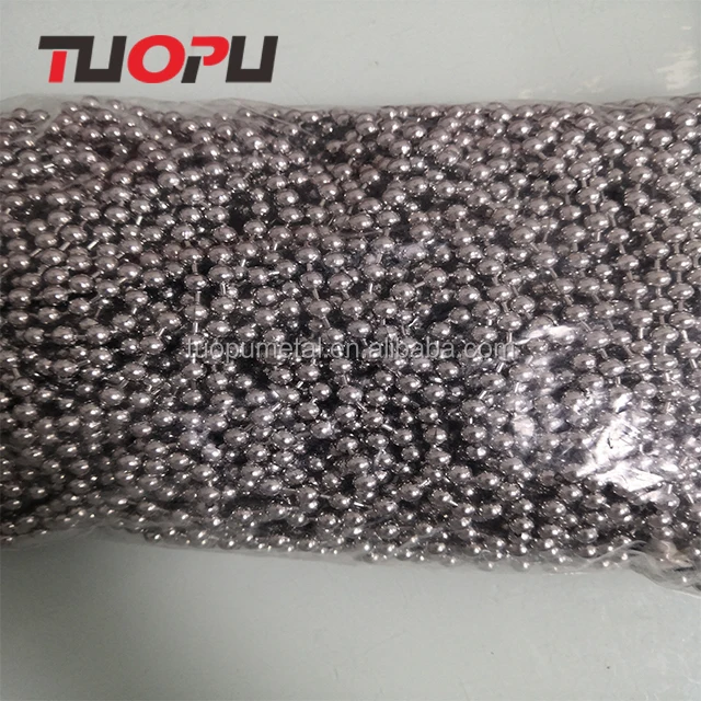Factory Supply Stainless Steel Ball Chain Necklace Bead Ball Chain