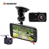 H4 4 inch Car DVR Video Recorder Novatek 96658 Dual Camera170 Degree Angle Loop Video Recorder Full HD 1080P Motion Detection