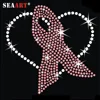 DMC Pink Ribbon & Hope Breast Cancer Awareness Rhinestone iron on transfer