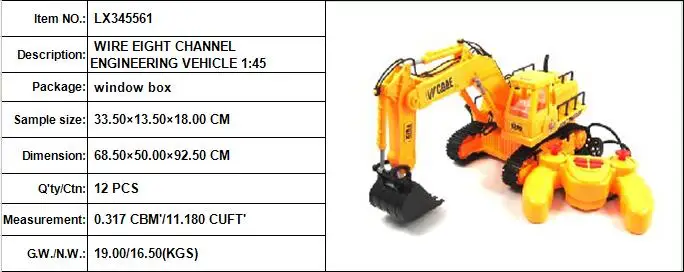 1:24 5 Channel Engineering Mini Remote Control Excavator For Sale