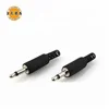 Assembly type 3.5mm plug threaded 3.5mm mono phone jack to banana plug