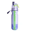 Double-deck Spray Water Bottle Creative Sports PE Cold Kettle Portable Moisturizing Space Bottles Outdoor Sports Drink Bottle
