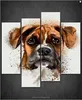 Split abstract bulldog canvas art supplies service