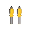 Double arc Woodworking Round nose profile router bits with 1/2" inch shank for wood cabinet furniture manufacture tools