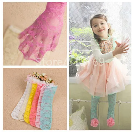1 Pair Free Shipping Fashion Baby Girls Lace Socks Kids Princess Bowknot Stocks Summer Kids Socks