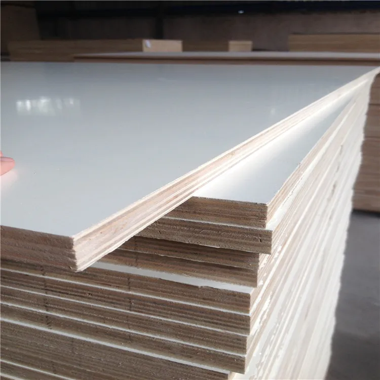 1220 x 2440mm White Laminated 4x8 Melamine MDF Plywood board for Furniture