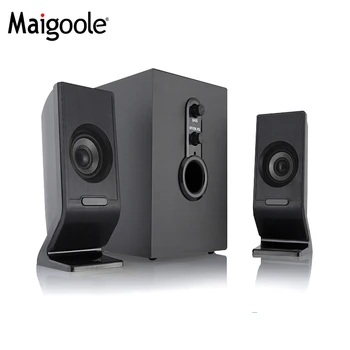 2.1 wooden speakers