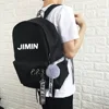 BTS Backpack Bangtan Boys JUNGKOOK JIMIN JIN Jhope V Rap Monster SUGA 36 - 55L Nylon Zipper School Bag for ARMY Grand Daughter