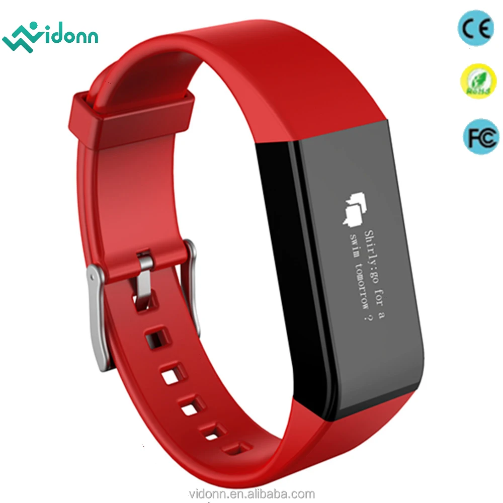 2016 New arrival!! Vidonn A6 Hear rate monitor caller ID&SMS notifications IP68 waterproof Bluetooth 4.0 ce rohs smart watch