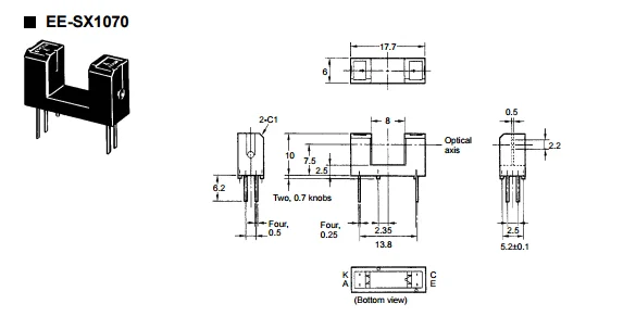 [new & Original ] Ee-sx1070 Photointerrupter Transmissive 8mm ...