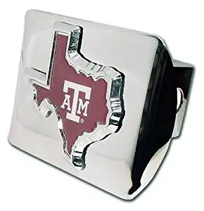 University of Texas Longhorns Bright Polished Chrome with Chrome /“Longhorn/” Emblem NCAA College Sports Trailer Hitch Cover Fits 2 Inch Auto Car Truck Receiver