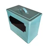 retro rectangular tin box for food