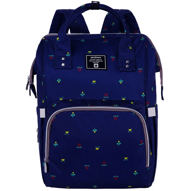 navy blue nappy bag