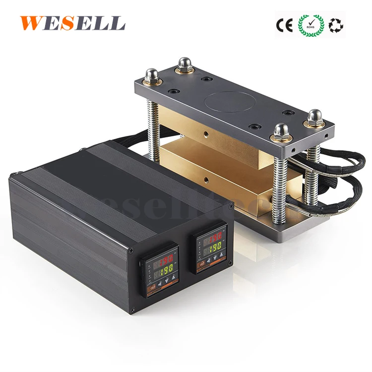 dual heat plate press