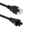 US Plug AC Power Cord 5 Ft 3 Prong Power Cable Lead for Fully Molded Laptop Plasma TV's Computer Host Monitor Projectors Printer