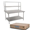 Factory Supply Low MOQ Stainless Steel Two Tier Heavy Duty Work Bench