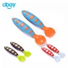 Bpa Free Baby Spoon And Fork With PP Case,Plastic Spoon And Fork, Silicone Spoon And Fork