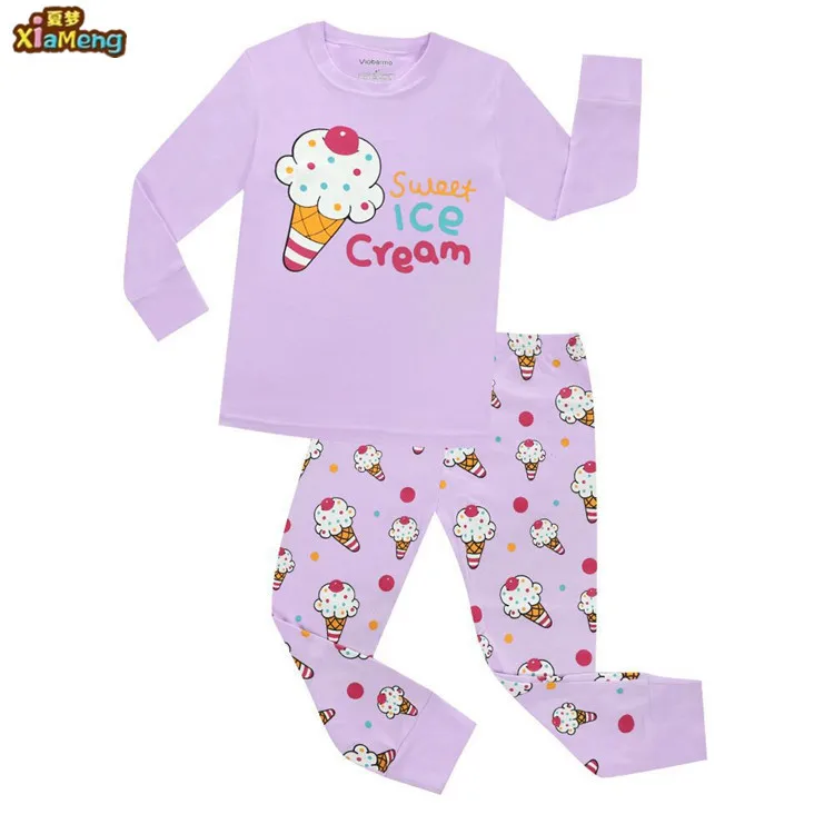 High Quality Cotton Children Pajamas Animal Printed Kids Long Sleeves