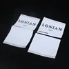 Factory Direct Price Sew on Custom Brand Name Letter Logo Centre Fold Woven Size Labels for Clothing