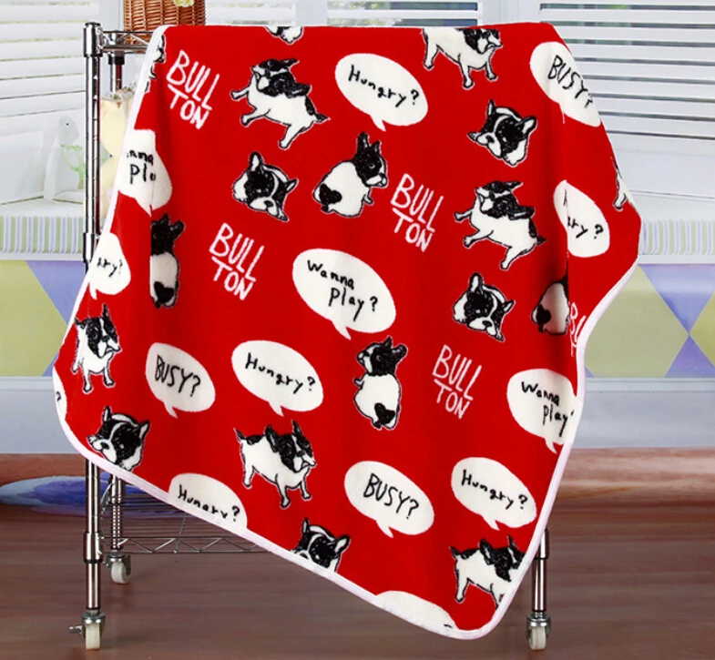 super soft thick printed flannel fleece children baby blanket