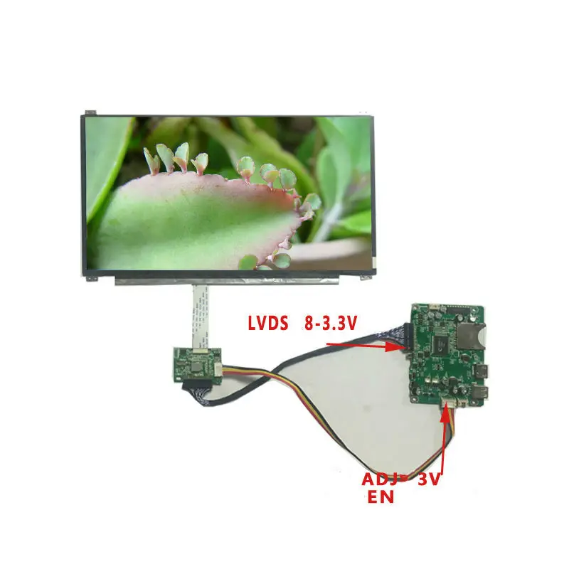 eDP LCD controller board for 30pin eDP to LVDS pinboard