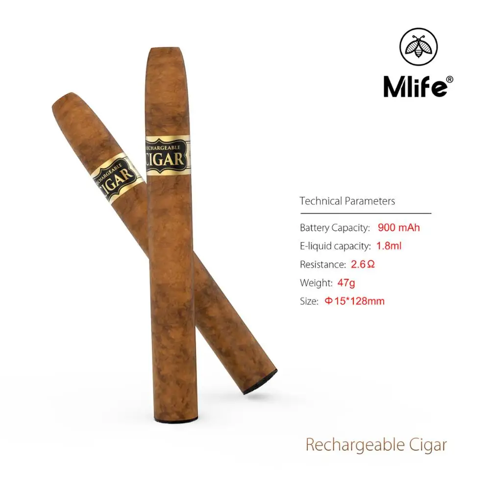 Mlife electronic cigar kit factory supplier huge vapor smoking cigar pen