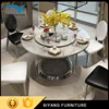 Used furniture italy dinning table set marble dining table CT007
