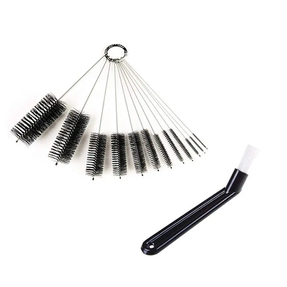 Pipe Cleaning Brushes Antistatic Brushes Nylon Bottle Cleaning Brush Set Jewelry Cleaning Keyboards Variety Pack for Glasses Drinking Straws Fine Nylon Tube Brush Set