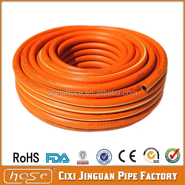 Flexible Cylinder Pigtail Yellow Gas Hose With Wire Braided Most