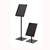 Floor Standing Poster Display Racks Metal Sign Display Shelves Bulletin Sign Holders