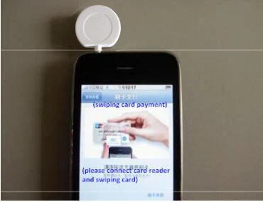 Smallest magnetic stripe mobile credit headphone jack card reader for Android and IOS smart phone