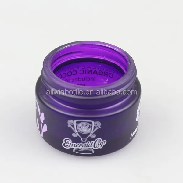 Fancy Purple Cosmetic Glass Cream Jars For 100 Pure Amla Oil Buy Glass Cream Jars,Cosmetic