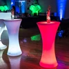 Mange debout Lumineux LED Multicolore - ROUND led cocktail bar table