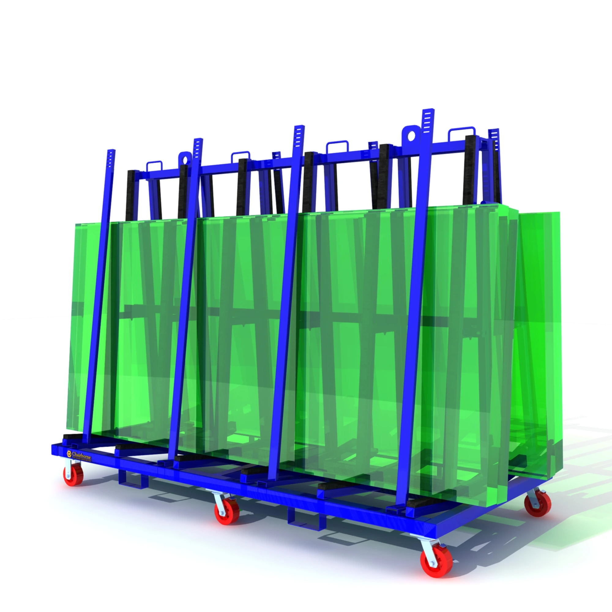时尚玻璃架运输玻璃l框架架移动玻璃储物架堆叠架 & 货架