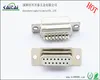 mini d-sub 15 pin female solder connector