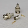 Q9 Video Coaxial Cable RG58/ RG59 / RG6U Male Crimp BNC Connector for RF Application