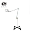 DTY salon professional cosmetic led magnifying glass floor lamp with stand