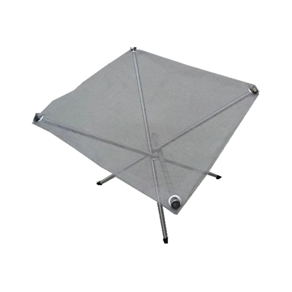 Stainless Steel Folded Fire Pit Wire Mesh With Stand Fecral