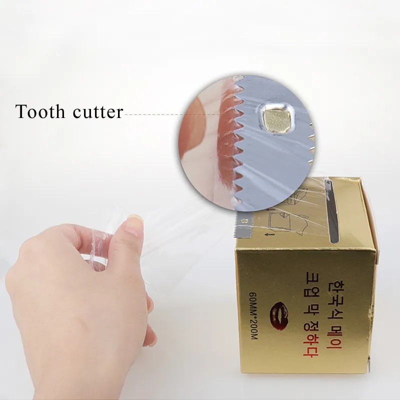 Low Price Wholesale Permanent Transparent Makeup Preservative Film Tattoo Lip Cling Wrap Plastic