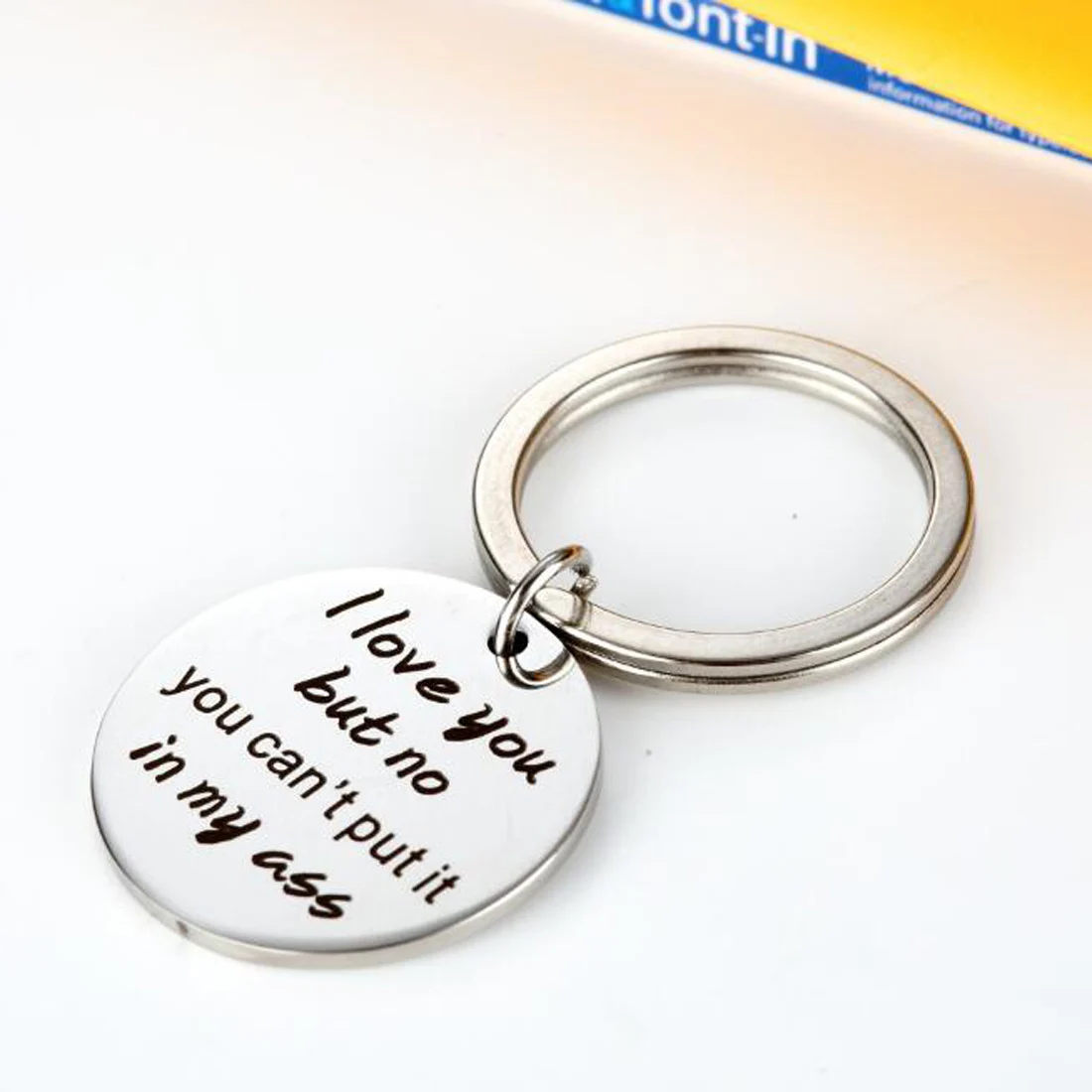 Boyfriend gift, I love you but no you can`t put it in my ass keychain I love you gift funy keychain