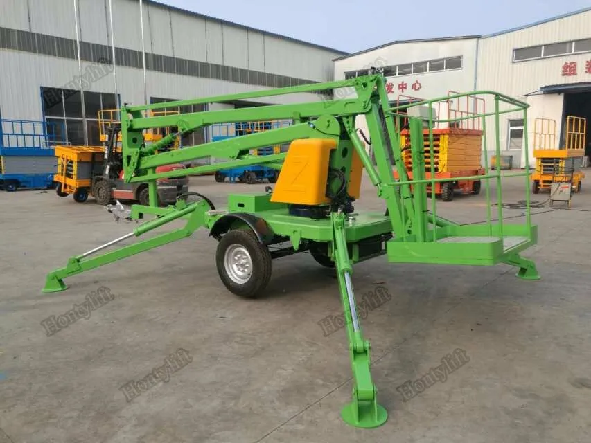 Tree Trimming Cherry Picker Good Price Mobile Trailer Mounted
