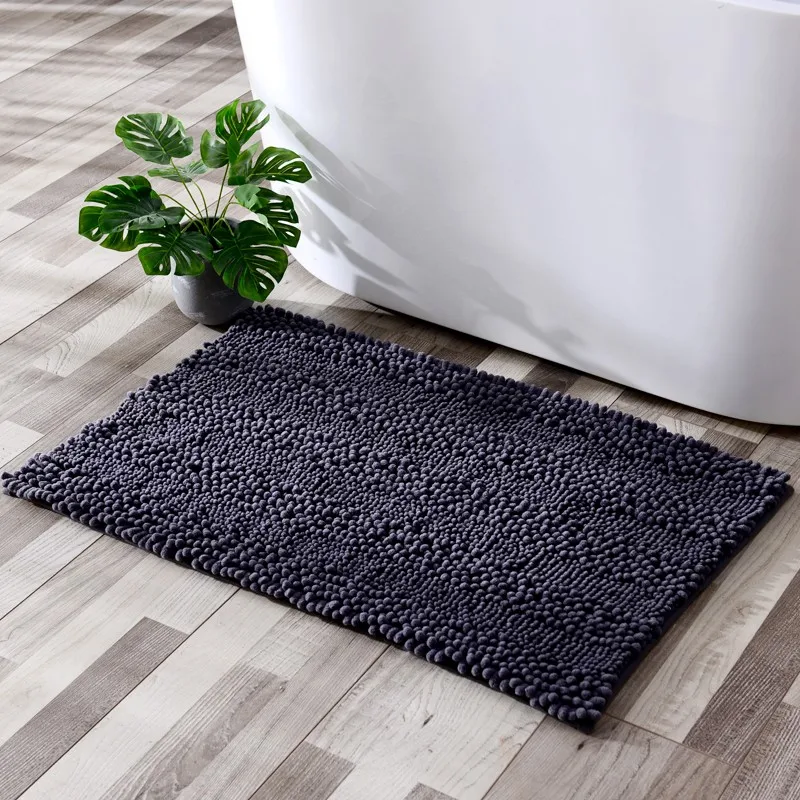 环保和良好的装饰是超细纤维雪尼尔织物地垫的特点.