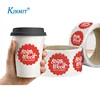 Custom Logo Printing Coffee Bag Stickers Coffee Cup Lid Sticker Label