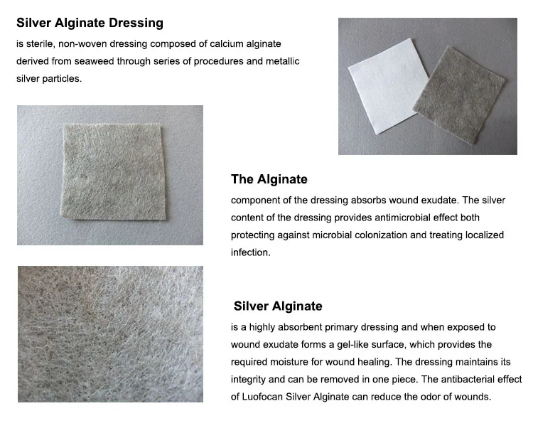 Hospital Silver Nitrate Wound Treatment Functional Foam Dressing Made